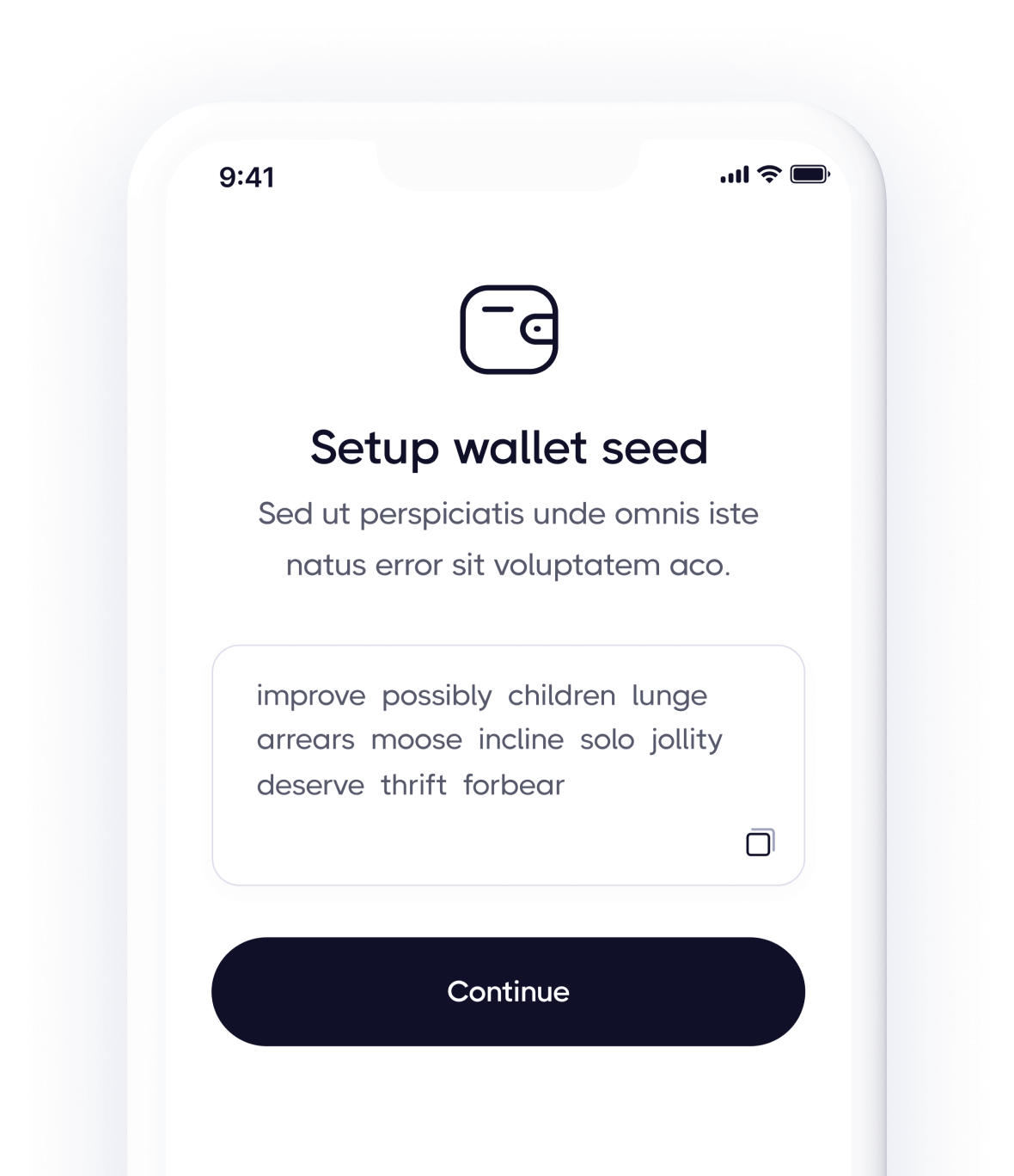 Set Up Wallet - Metabluechain 